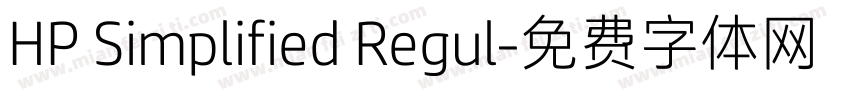HP Simplified Regul字体转换